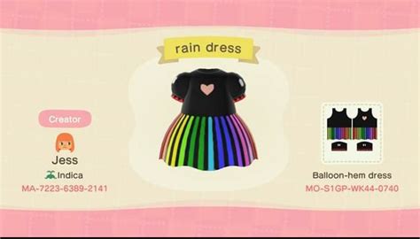 Acnh Rainbow Pride Lgbtq Heart Cutout Dress Design Code Animal