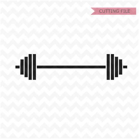 Barbell Svg Workout SVG Barbell Cut File Barbell Svg And Etsy