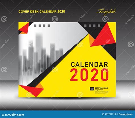 Cover Desk Calendar 2020 Template Cover Design Flyer Template Ads