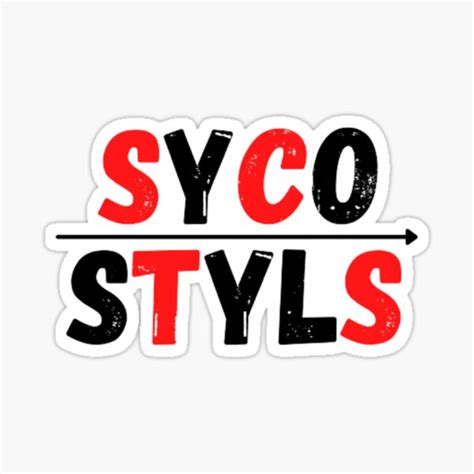 Syco Style Sticker For Sale By Mrmazelo Redbubble