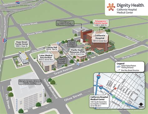 Maps And Directions California Hospital Medical Center Dignity Health