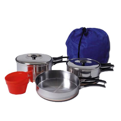 Texsport 2 Person Stainless Steel Cook Set General Army Navy Outdoor