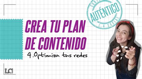 Como Crear Un Plan De Contenidos Optimiza Tus Redes Para Crecer Youtube