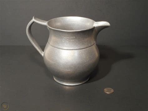 Vintage Wilton Pewter Pitcher Columbia Pa Country Ware Colonial Pewter