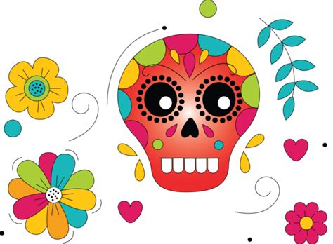 Day Of The Dead Floral Design Visual Arts Yellow For Mexican Bunting