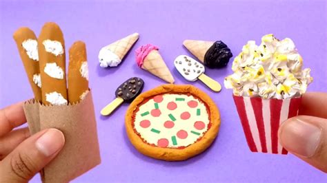 5 Diy Miniature Food How To Make Miniature Food With Paper Youtube
