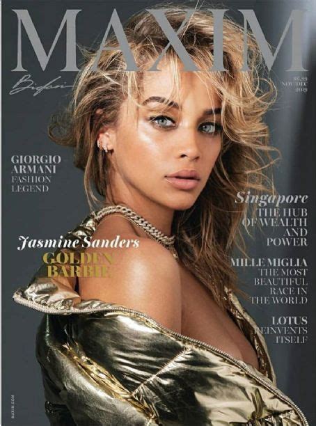 Jasmine Sanders Maxim Magazine December 2019 Cover Photo United States