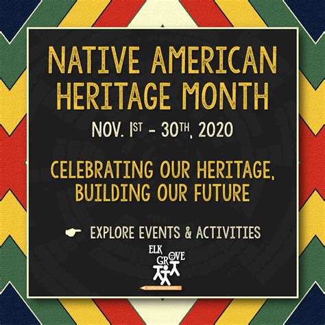 Native American Heritage Month Nov 1st 30th 2020