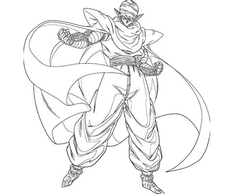 Piccolo From Anime Dragon Ball Z Coloring Page Download Print Or