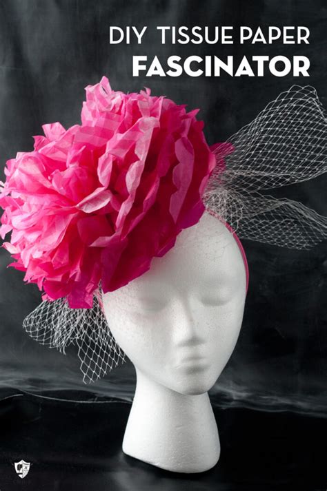 Diy Paper Flower Fascinator Great For A Derby Party Polka Dot Chair