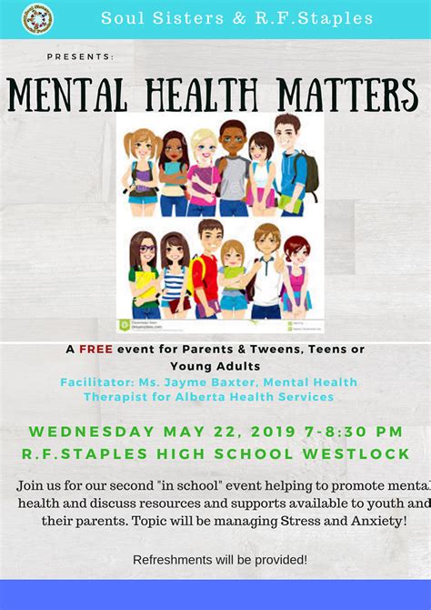 Mental Health Matters Presentation May 22 Rf Staples Secondary School