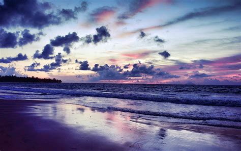 wonderful purple sunset HD desktop wallpaper : Widescreen : High Definition : Fullscreen