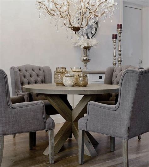 Weathered Grey Oak Wing Dining Chair | Dining table, Chalk paint dining