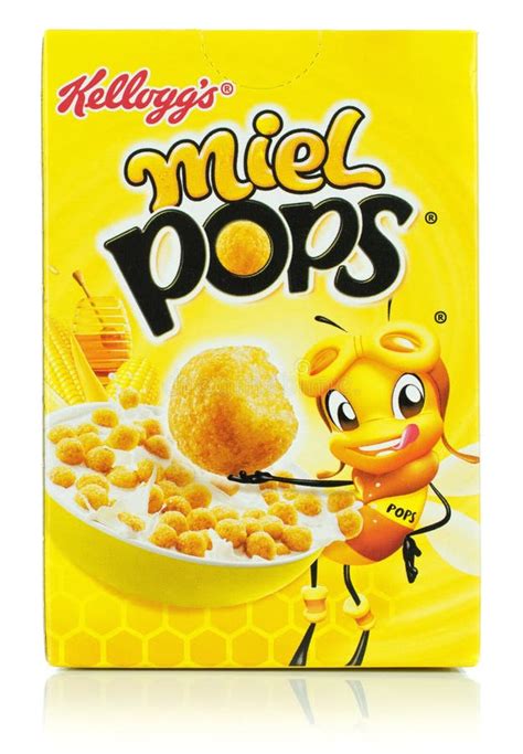 A Mini Box Of Kellogg S Meil Honey Pops Breakfast Cereal Editorial