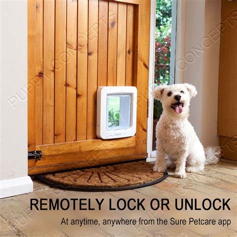 The sureflap pet door provides two options for your pet to be recognized. SureFlap Microchip Pet Door Connect White Pet Cat Dog ...