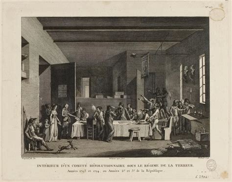 Intérieur Dun Comité Révolutionnaire à Paris 1793 1794 103ème