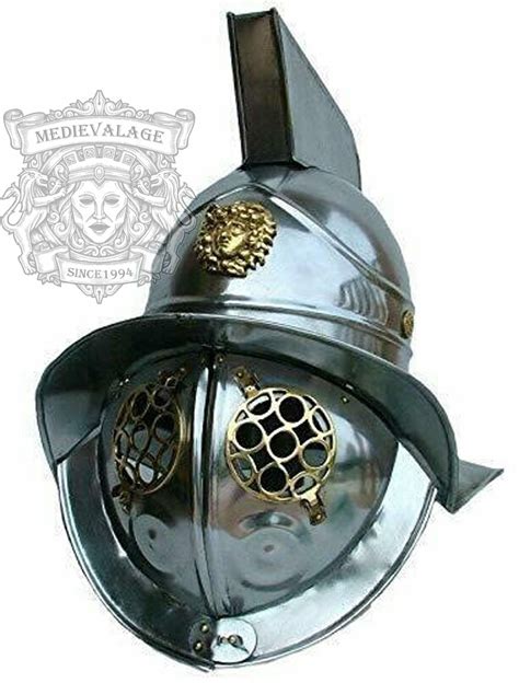Medieval Roman Thracian Gladiators Helmet With Leather Liner Etsy