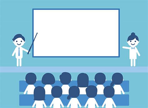 Lecturer Holds A Seminar Illustrations Royalty Free Vector Graphics