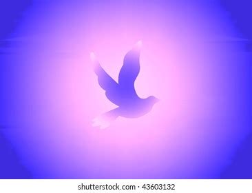 Holy Spirit Pentecost Dove Descending Stock Illustration 694484620
