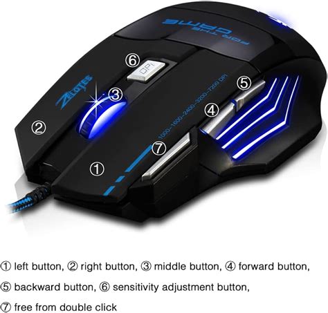 Souris Gamer Zelotes T80 Gaming Mouse Led Optique 5500 Dpi 56 Off