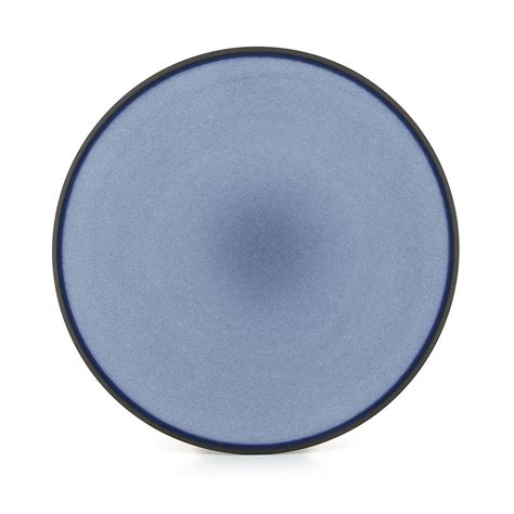 Assiette Plate En C Ramique Bleu Cirrus