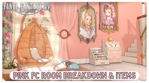 Ffxiv Pink Fc Room Breakdown And Items 💖 Youtube