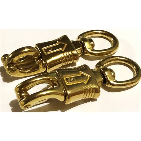 2 Pack Solid Brass Quick Release Panic Snap Wround Swivel 1 By 4 12