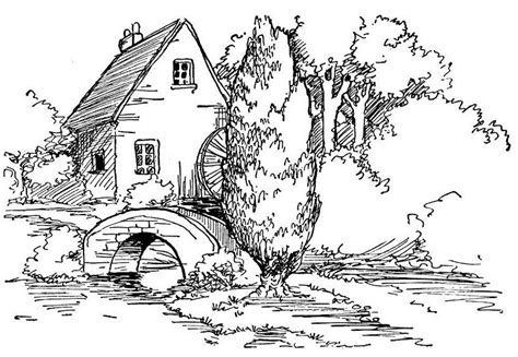 Coloring Pages Scenery - 94+ File for DIY T-shirt, Mug, Decoration and more