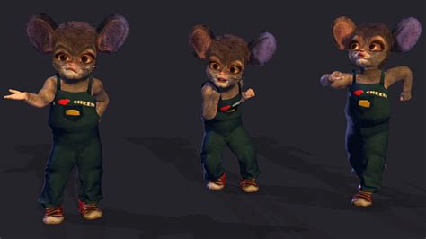 High Quality Character Full Rigged And Animated 3d Model Animated