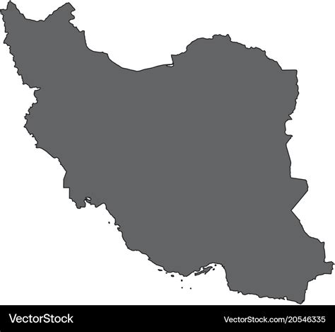 Map Of Iran Vector Stock Illustration Download Image