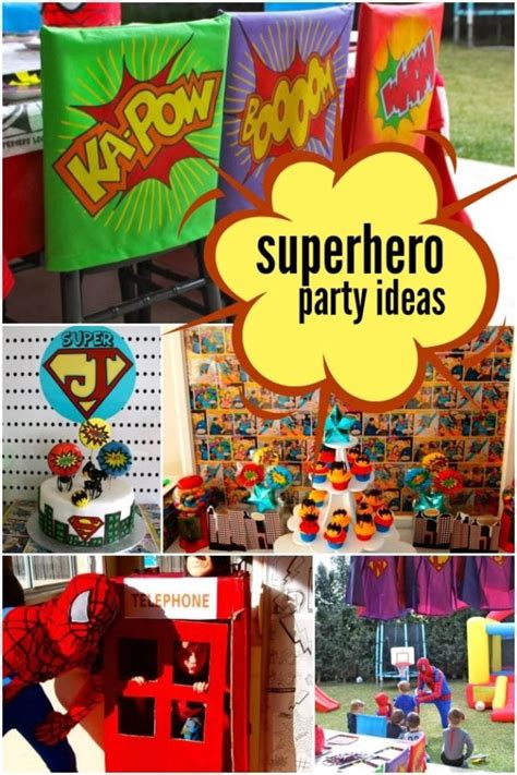 This is sweet and simple idea for a birthday that can be easily implemented. A Boy s Super Hero Birthday Party | Spaceships and Laser Beams
