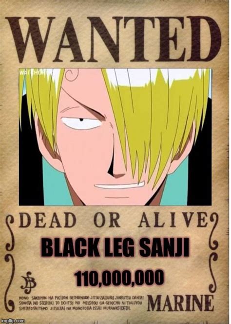 Sanji Bounty One Piece Amino