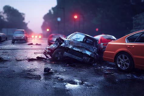 Car accident, collision on the road, render 3D 11093762 Stock Photo at
