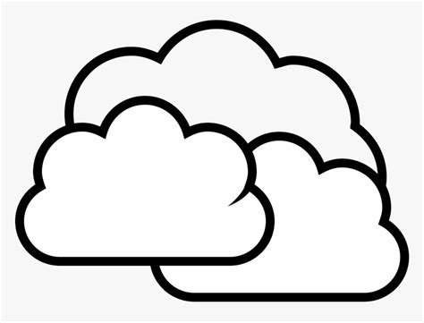 Black Clouds Clipart Hd Png Black And White Clouds Clipart Cloud My