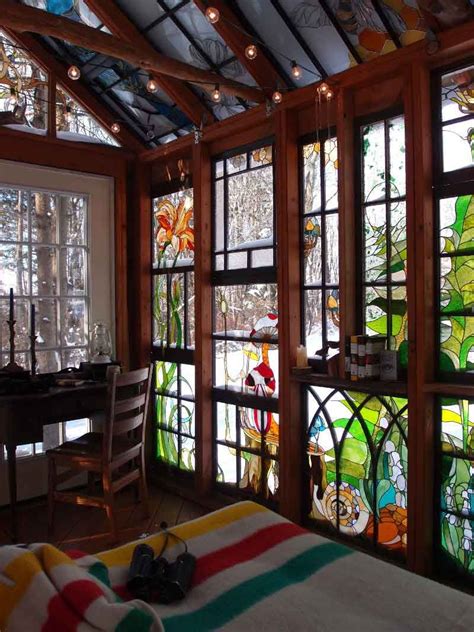 A Stained Glass Artist Creates A Mini Refuge With Images Glass