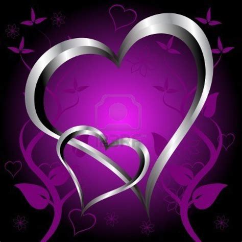 Free Download Showing Gallery For Black And Purple Heart