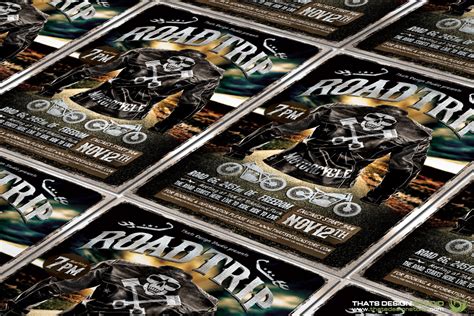 Motorcycle Road Trip Flyer Template Free Psd Ui Download