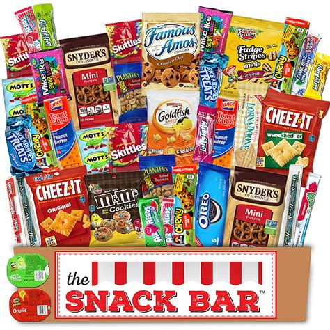 The Snack Bar Snack Care Package 40 Count Variety Assortment With