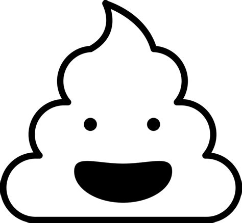 Emojis Drawing Poo Transparent Png Clipart Free Download Poop Black