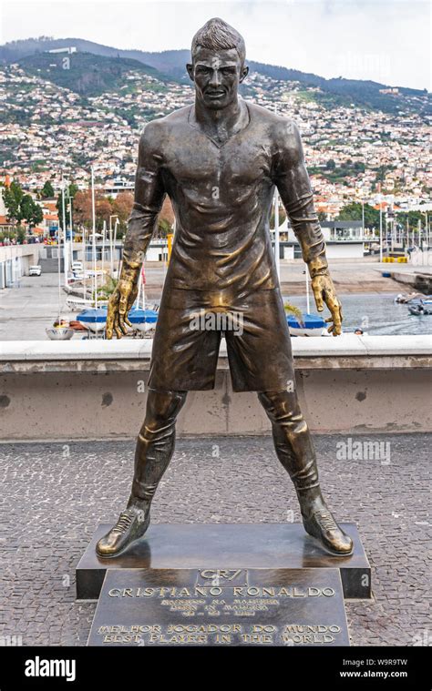 Cristiano Ronaldo Memorial Funchal Madeira Portugal Stock Photo Alamy