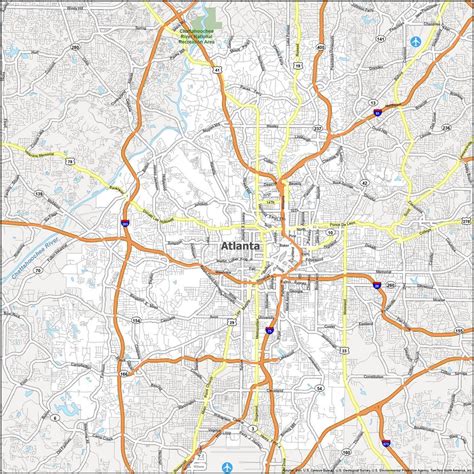 Atlanta Map Georgia Gis Geography