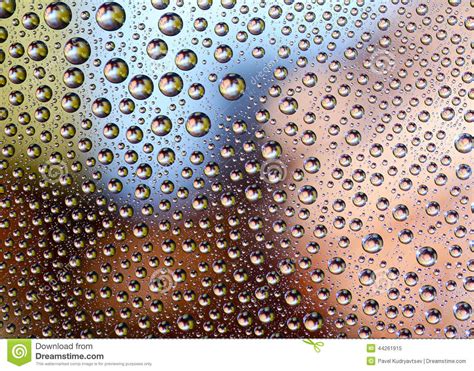 Colored Water Drops Stock Image Image Of Glass Aqua 44261915