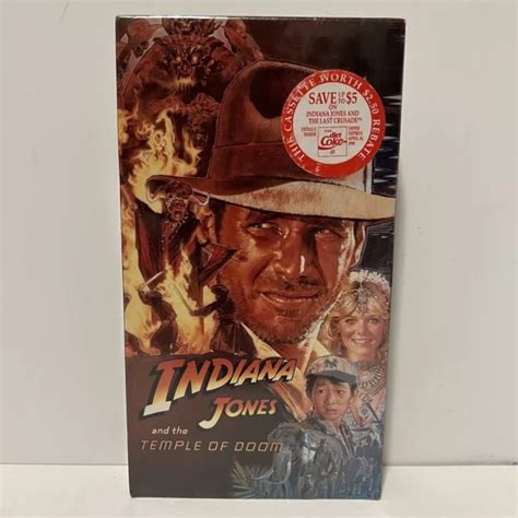 Indiana Jones And The Temple Of Doom Vhs New Sealed Harrison Ford