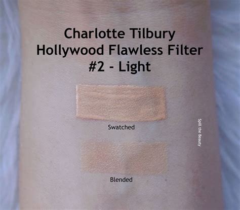 Charlotte Tilbury Hollywood Flawless Filter Review Swatches And Look