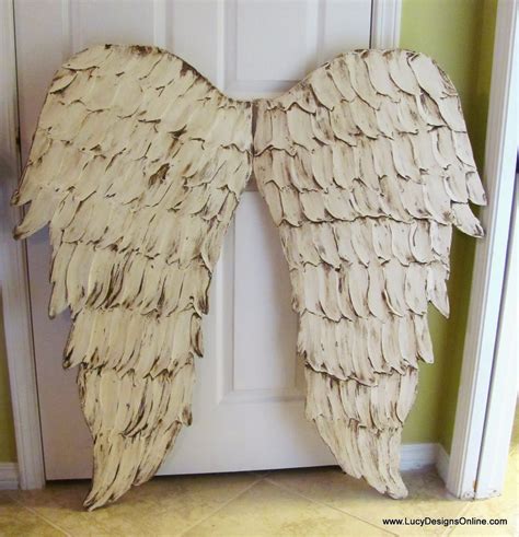 4 wide x 7 high solar angel for graves with; distressed white angel wing wall art | Wooden angel wings, Angel wings wall decor, Angel wings ...