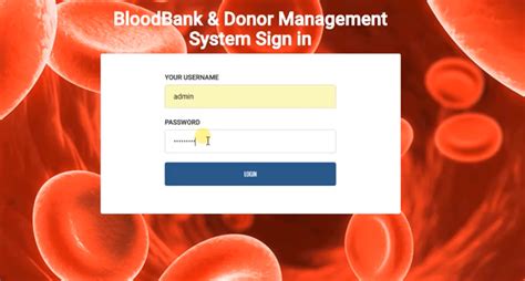 Blood Bank And Donor Management System Complete Project With Database