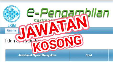 Untuk memohon sila ikut arahan permohonan yang ditetapkan dan hantar permohonan anda untuk memohon sila ke laman rasmi permohonan jawatan kosong lkim melalui pautan disediakan di bawah JAWATAN KOSONG LEMBAGA KEMAJUAN IKAN MALAYSIA LKIM ~ Info ...