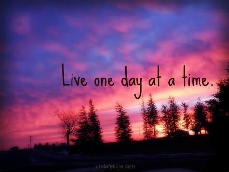 One Day At A Time Julie Lefebure