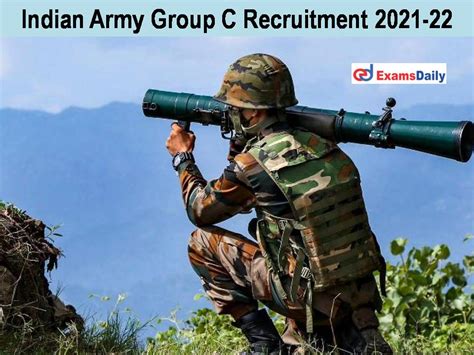 Indian Army Group C Recruitment 2021 22 Matriculation Or 12th Pass Can
