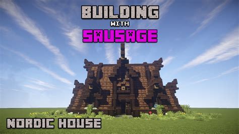 Minecraft Building With Sausage Nordic House 1 Youtube